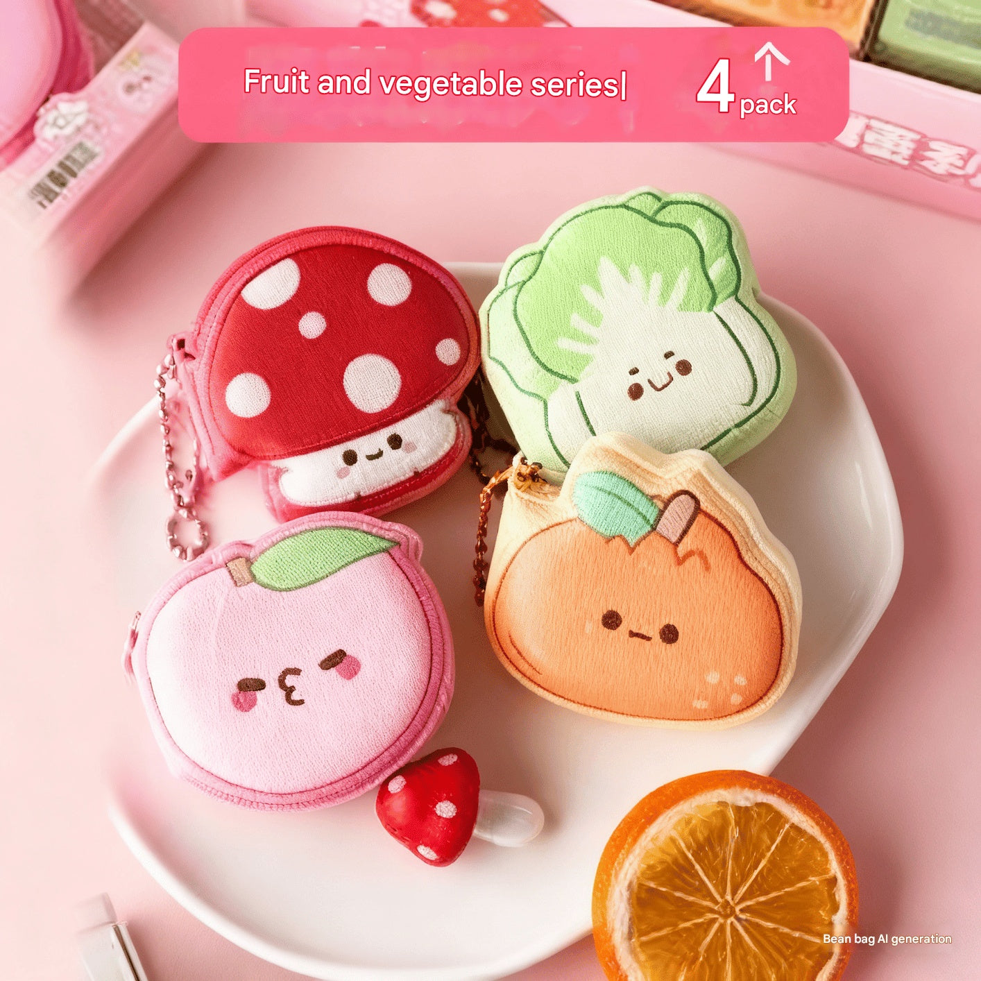 Stress-Relief Mini Sticky Notes Adorable Mini Bean-Shaped Notebook Cute And Super Cute Pocket Memo Pad