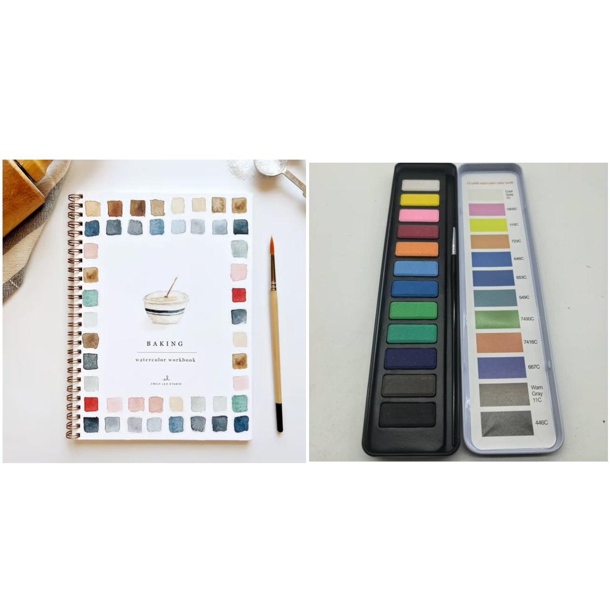 Portable Home Watercolor Exercise Book For Beginners