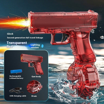 New Ice Mouse Ice Explosion Electric Water Gun Children's High-speed Continuous Hair Linkage Reloading Large Capacity Water Pistols Toy - LJ Enterprise
