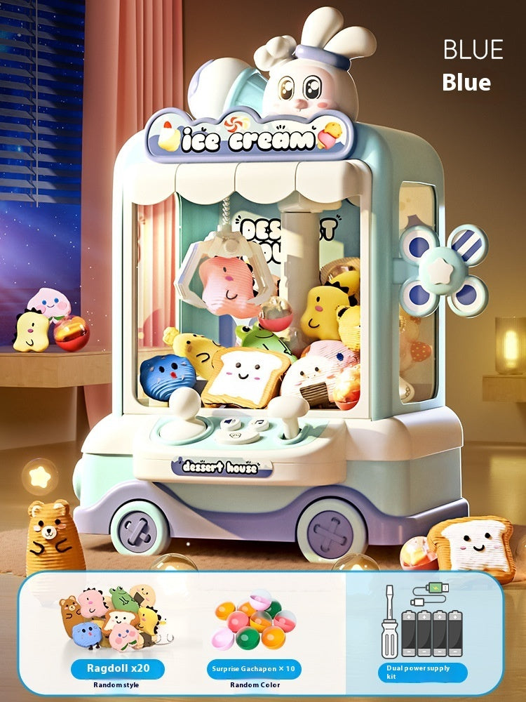 Electric Clip Doll Gashapon Machine Children Mini Claw Machine