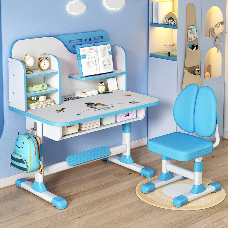Portable Height-adjustable Childrens Study Desk For Home Use