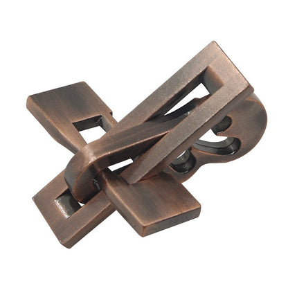 Alloy Unlock Ring Nostalgic Magic Educational Toy Intelligence Knot Storage Box Dulcimer Lock