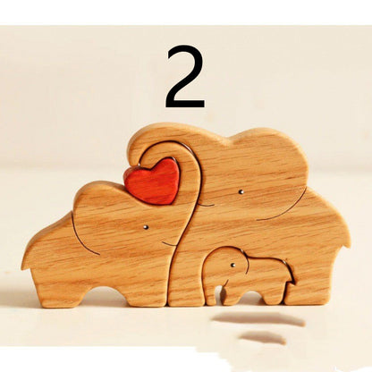 Wooden Zigsaw Puzzle Set Crafts