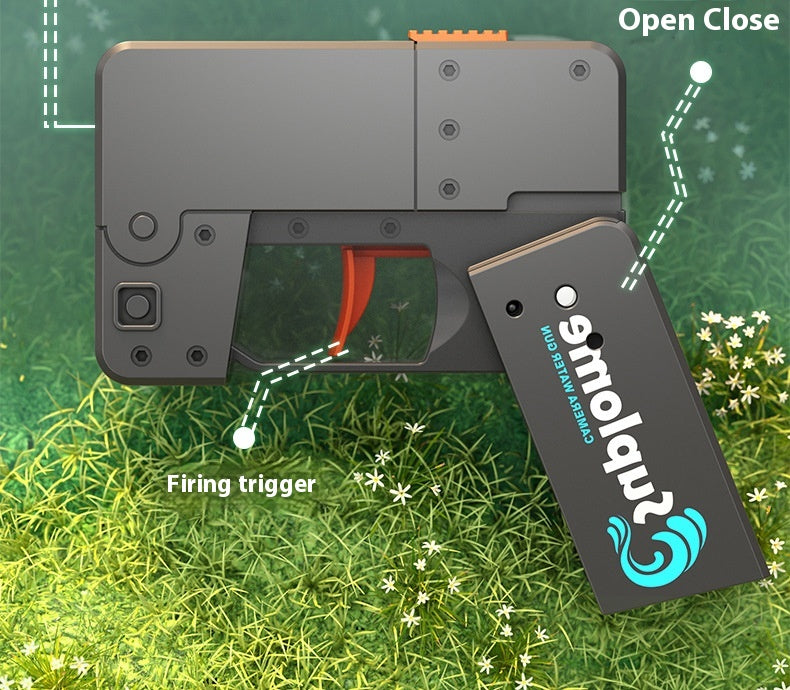 Folding Mobile Phone Water Gun Continuous Hair Double Head Jet - LJ Enterprise