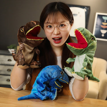 Cute Cartoon Dinosaur Hand Puppet Plush Toy Parent-child Baby