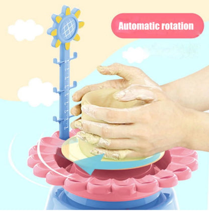 Electric Pottery Drawing Machine Clay Toy Diy Set - LJ Enterprise