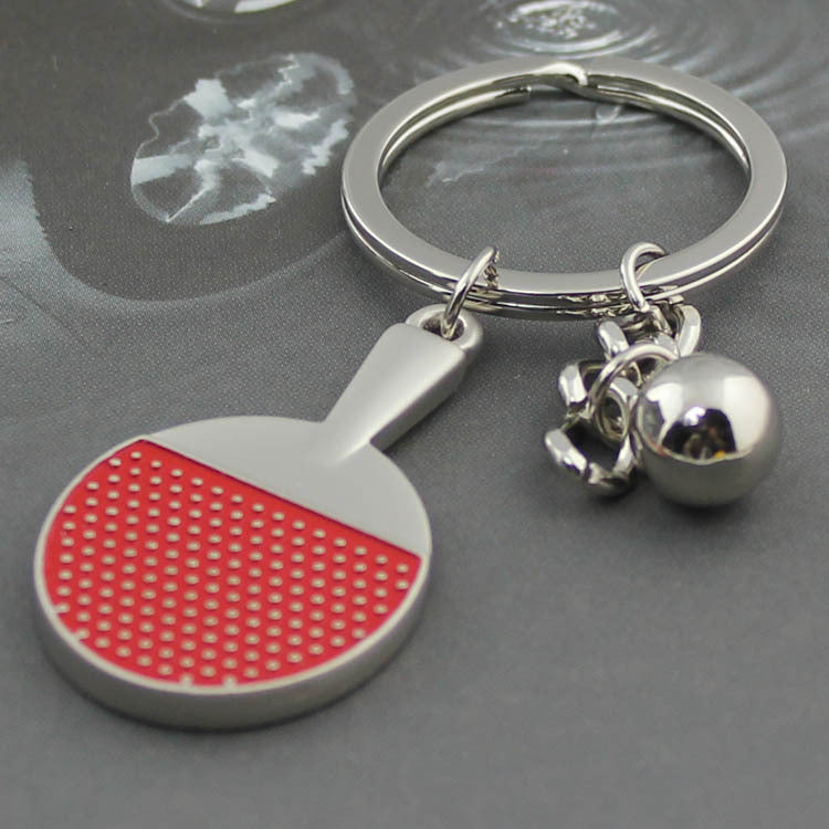 Remote Control Toy Table Tennis Rack Keychain