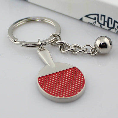 Remote Control Toy Table Tennis Rack Keychain