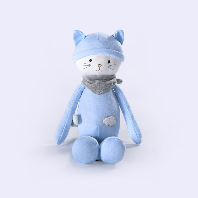 Pink Bunny Plush Toy Baby Pacify Doll Cotton Undershirt