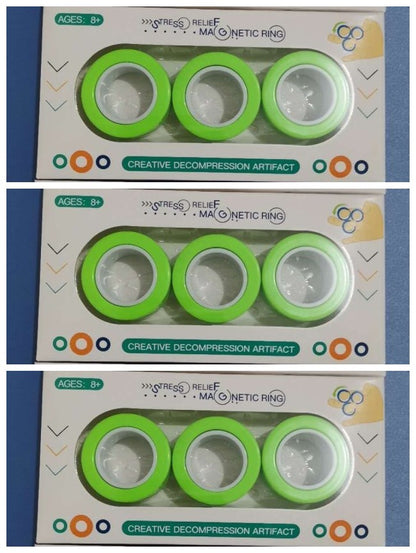 Magnetic finger rotating ring