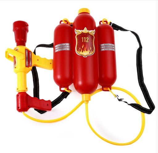 Children's Fire-fighting Plastic Water Gun Toy Pull-out High-pressure Backpack Drifting Creative Jet Water Gun - LJ Enterprise