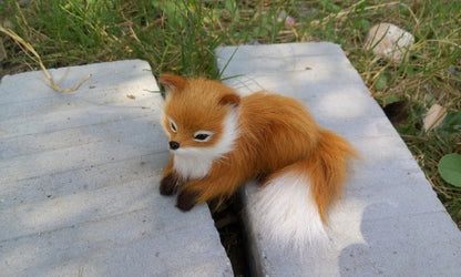 Fur Simulation Fox Photo Props Plush Toys