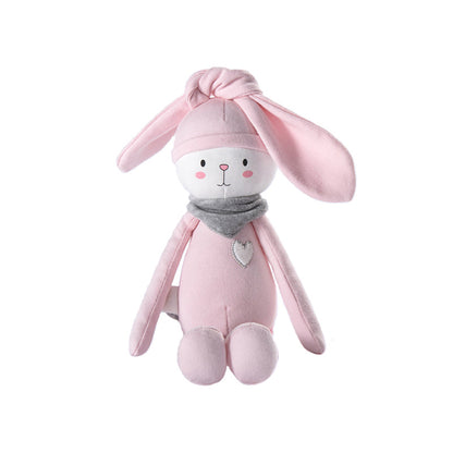 Pink Bunny Plush Toy Baby Pacify Doll Cotton Undershirt