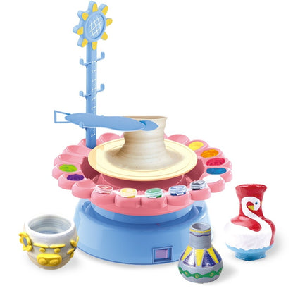 Electric Pottery Drawing Machine Clay Toy Diy Set - LJ Enterprise
