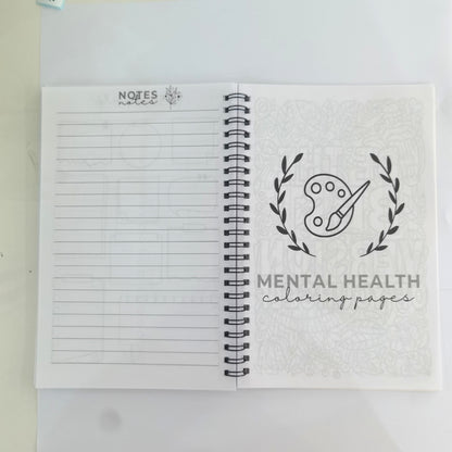 Brain Mental Health Notebook Mental Health Planning Notepad