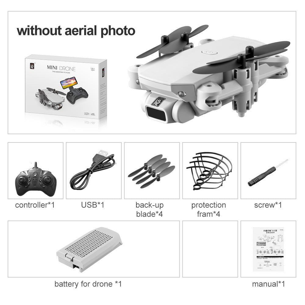 Folding fixed height toy remote control plane