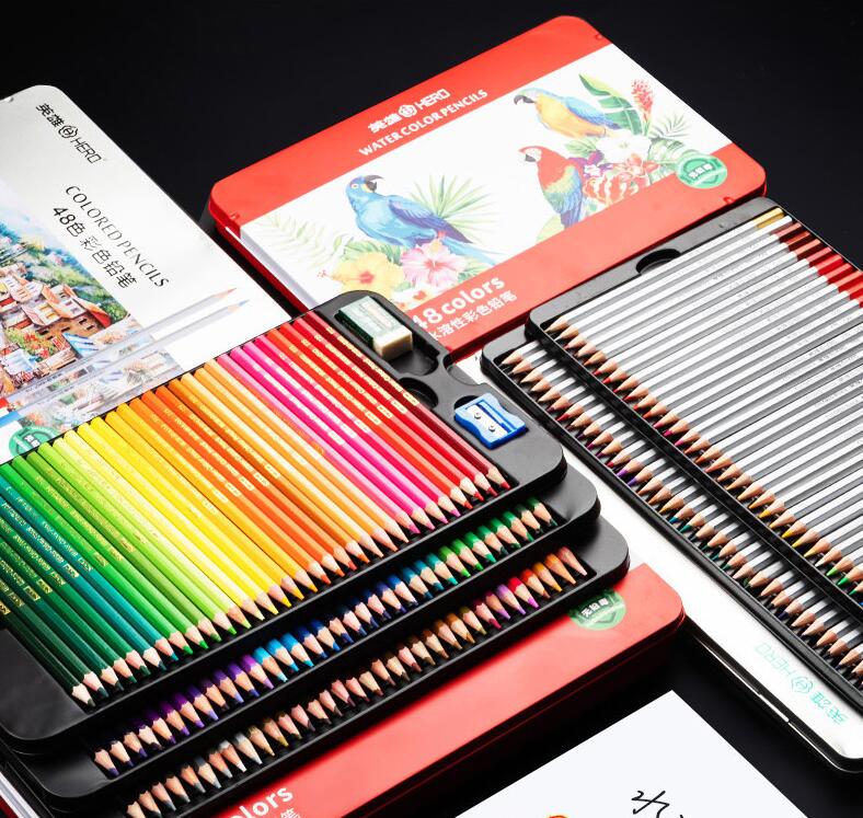 Water-Soluble Oil-Based Color Pencil Drawing Set