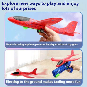 Children's Outdoor Catapult Bubble Plane Launch Gun Toy