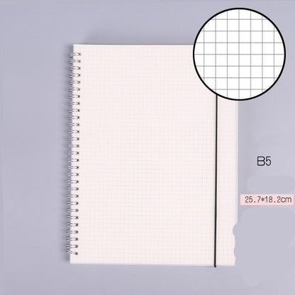 B5 Coil Grid Book Super Thick And Simple High School And College Student Classroom Notebooks Postgraduate Entrance Examination Grid Wrong Question Grid Book