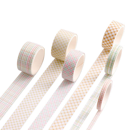 Creative Cute Retro Plaid Hand Account Tape Sticker