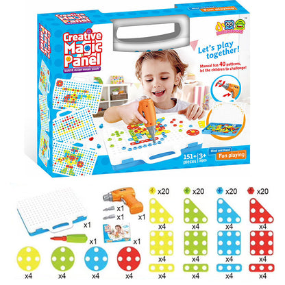DIY Tool Table Hands-On Screwing Toy Various Sets Of Boxes