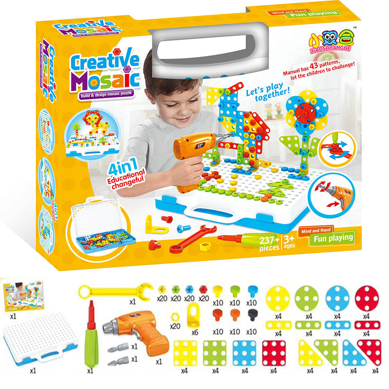 DIY Tool Table Hands-On Screwing Toy Various Sets Of Boxes