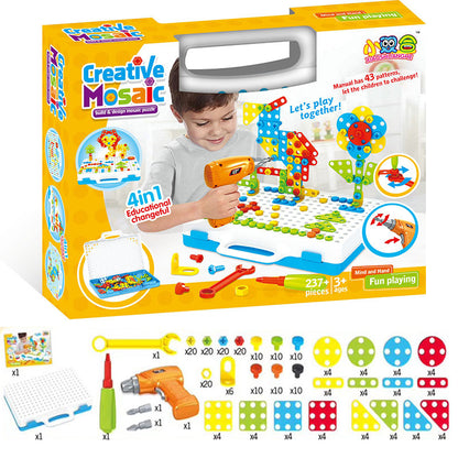 DIY Tool Table Hands-On Screwing Toy Various Sets Of Boxes