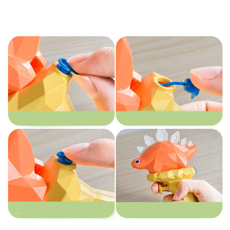 3D Cartoon Dinosaur Shape Outdoor Playing In Water Parent-child Interactive Spray Gun - LJ Enterprise