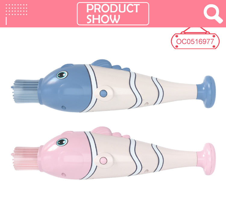 Smoke Bubble Toy Electric Bubble Blowing Gun, Space Fish Bubble Gun.