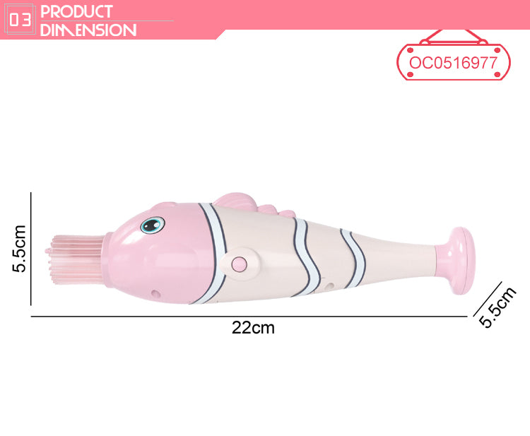 Smoke Bubble Toy Electric Bubble Blowing Gun, Space Fish Bubble Gun.