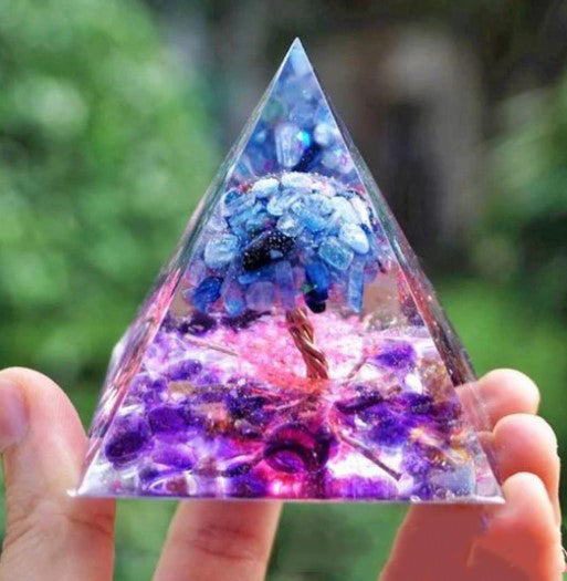Blue Tree Pyramid Crafts Decoration