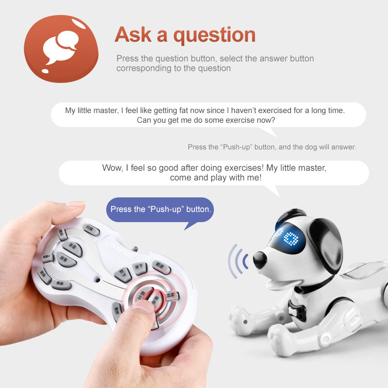 Smart Remote Control Robot Dog Children's Early Educational Toy  Interaction Electronic Sing Pet - LJ Enterprise