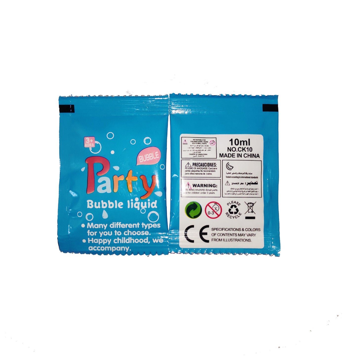 Bubble Gun Stick Machine Replenishing Water Concentrate 10Ml Bag - LJ Enterprise