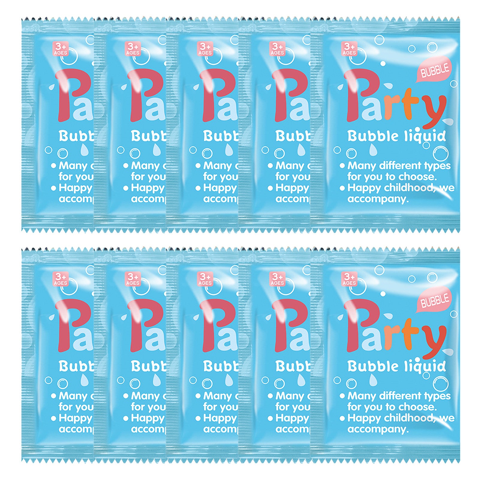 Bubble Gun Stick Machine Replenishing Water Concentrate 10Ml Bag - LJ Enterprise