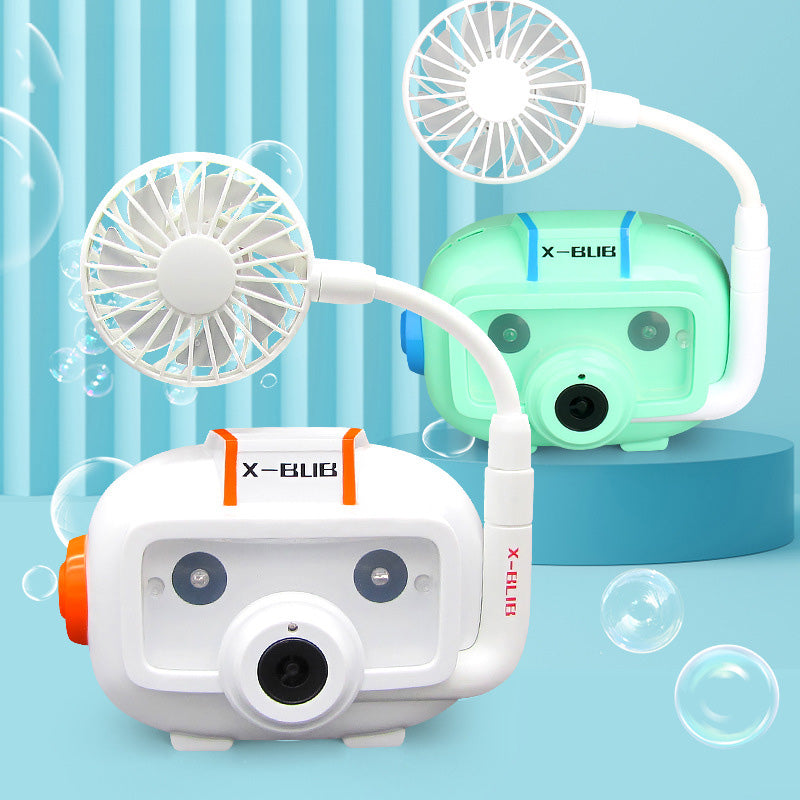 Children's Cartoon Electric Fan Bubble Machine