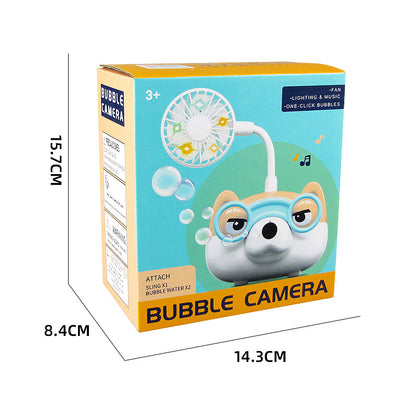 Children's Cartoon Electric Fan Bubble Machine