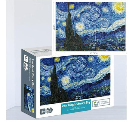 1000 Pieces Of Jigsaw Puzzle Children Adult Decompression Super Difficult Cartoon Animation Landscape Handmade Painting Gift Educational Toy