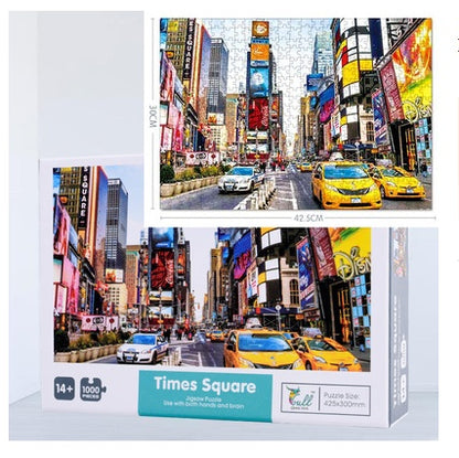1000 Pieces Of Jigsaw Puzzle Children Adult Decompression Super Difficult Cartoon Animation Landscape Handmade Painting Gift Educational Toy