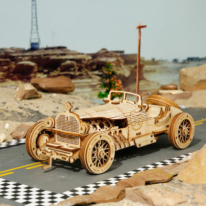 3D Wooden Puzzle Train Model DIY Wooden Train Toy Mechanical Train Model Kit Assembly Model Home Decoration Crafts - LJ Enterprise