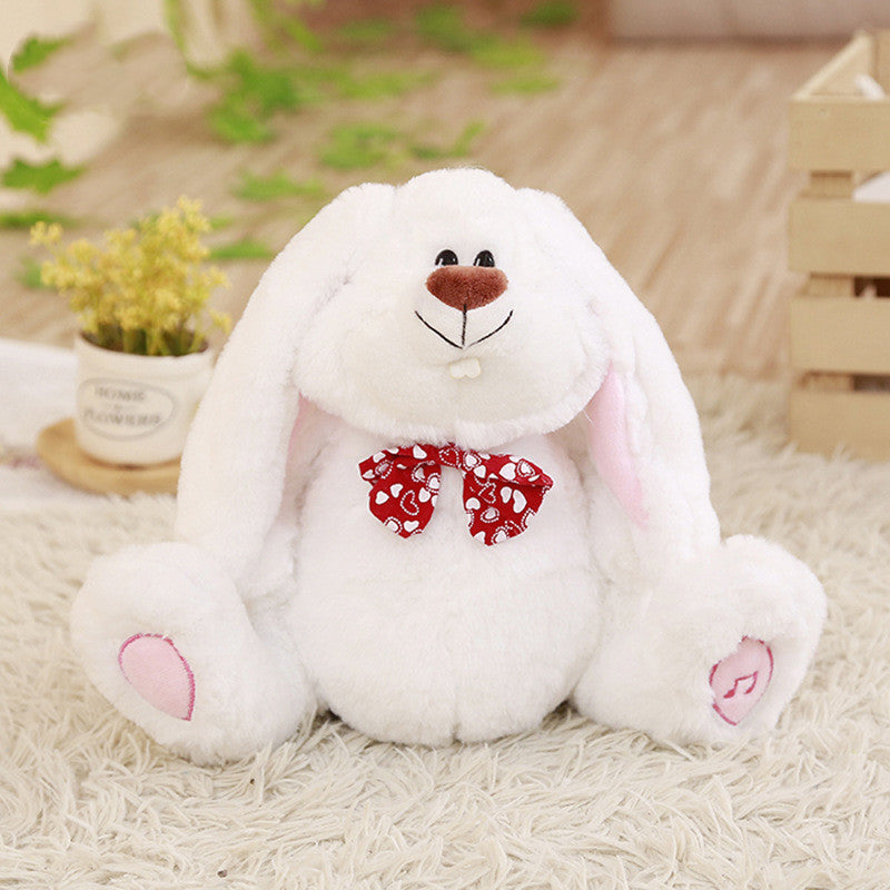 Swing Big Foot Rabbit Direct Sale Amazon Cross Border E-Commerce Popular Singing Clapping Ears White Rabbit Electric Plush Toys