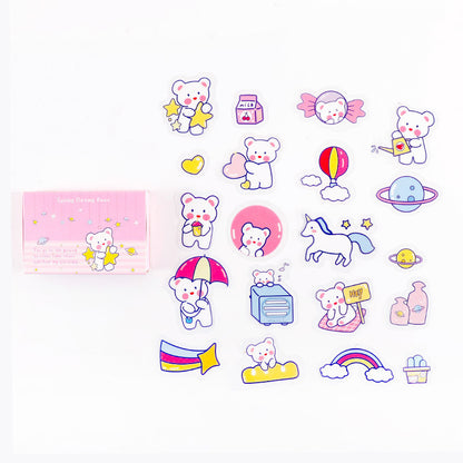 Korean Version Of Ins Wind Box 20 Pieces Into Pet Hand Account Diy Decorative Creative Stationery Stickers