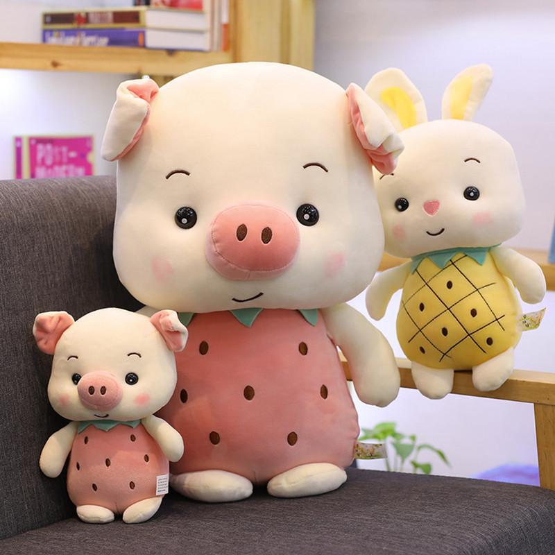 Fruit Picture Pineapple Strawberry Rabbit Plush Toy Rabbit Doll Doll Doll Pillow