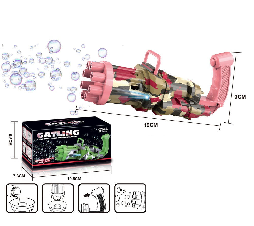 Semi-Automatic Electric Bubble Machine Toy