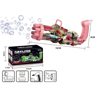 Semi-Automatic Electric Bubble Machine Toy