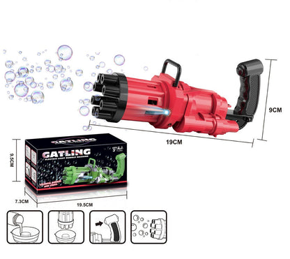 Semi-Automatic Electric Bubble Machine Toy