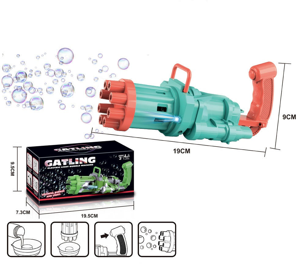 Semi-Automatic Electric Bubble Machine Toy