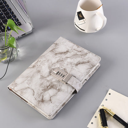 Retro Password Book With Lock Notebook Creative Simple Student Children's Diary Hand Account Notebook
