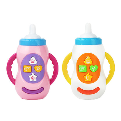 Newborn Baby Sound And Light Music Milk Bottle Educational Toy