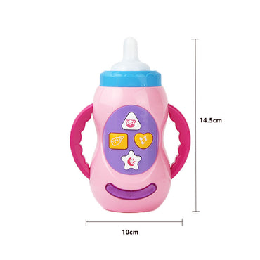 Newborn Baby Sound And Light Music Milk Bottle Educational Toy