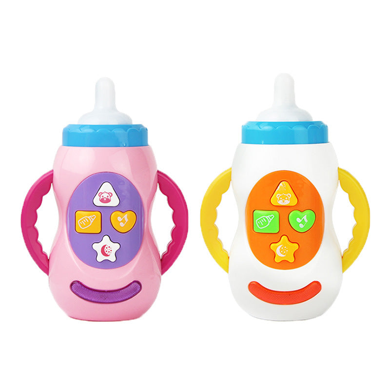 Newborn Baby Sound And Light Music Milk Bottle Educational Toy